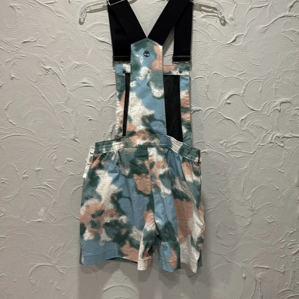 Timberland Camouflage Print Overalls Shorts - Sizes: XS, Small - Picture 7 of 8